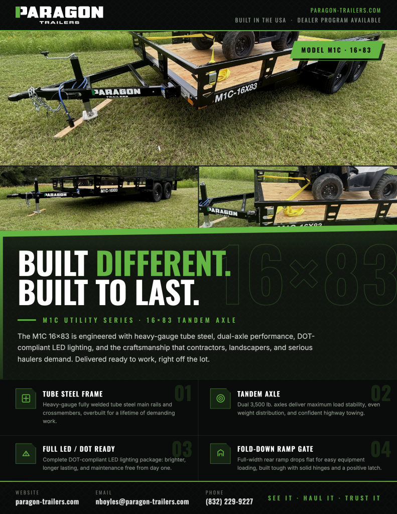 Front M1C Specifications Sheet Version 3 Paragon Trailers 1